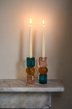 Load image into Gallery viewer, Geometric Crystal Candlestick Holder
