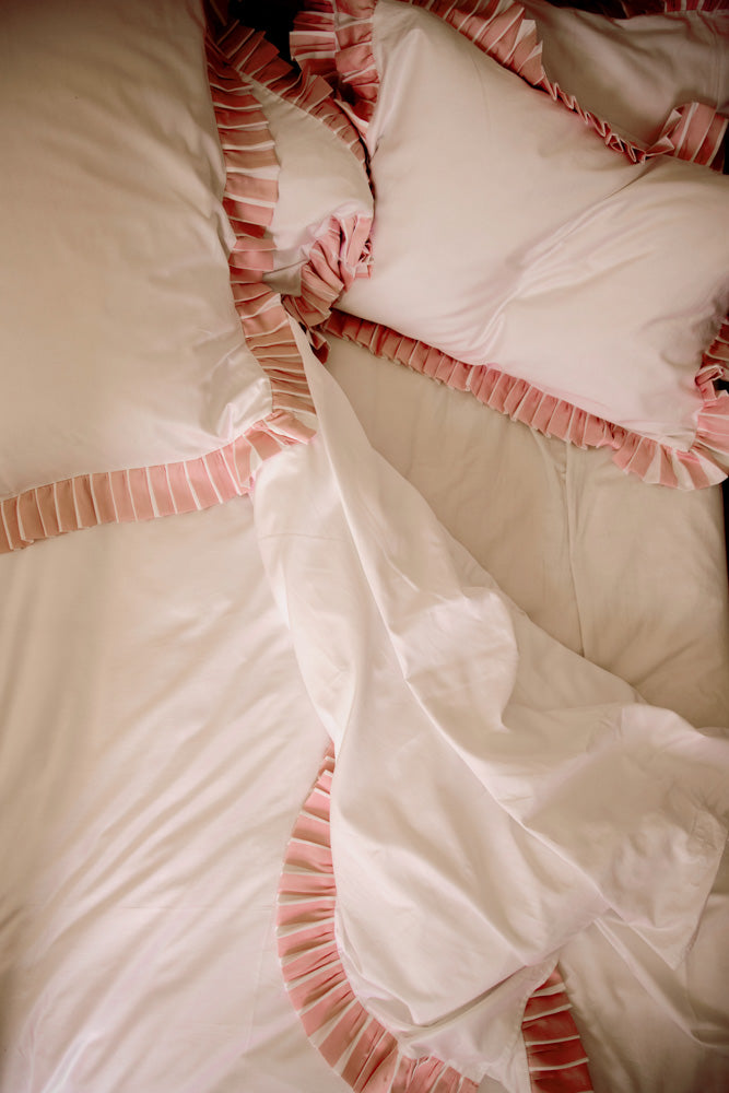 Marshmallow Stripe Double Bed Bundle