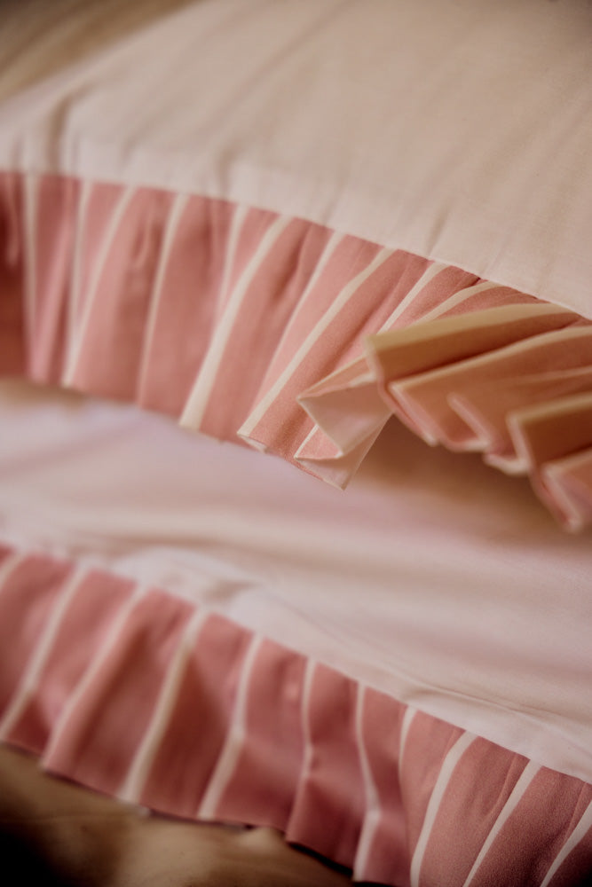 Marshmallow Stripe Double Bed Bundle