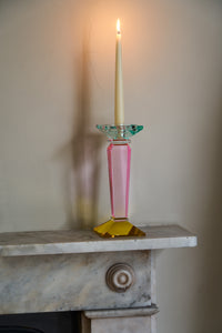 Geometric Crystal Candlestick Holders