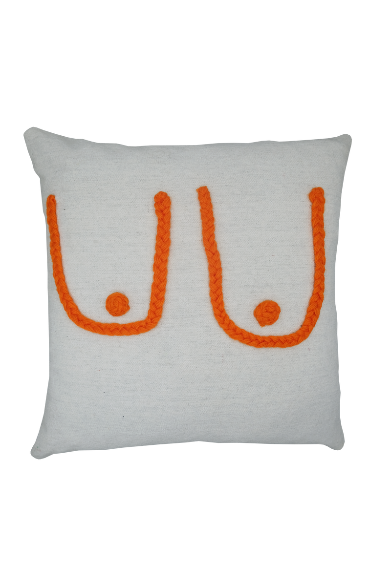 Orange Boob Cushion